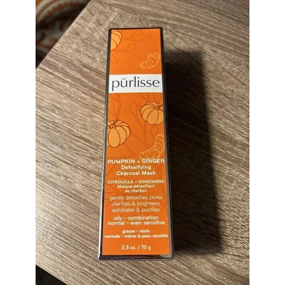 Purlisse Pumpkin & Ginger Detoxifying Charcoal Facial Mask NIB 70g/ 2.5 oz $48 - Picture 1 of 1